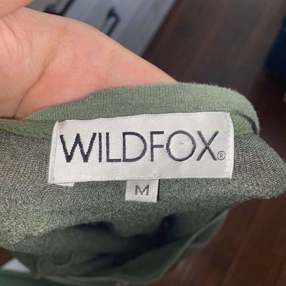 Wildfox Green Weekend I Love You Graphic Pullover Sweatshirt Casual Cozy Comfy - Picture 4 of 10